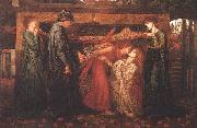 Dante Gabriel Rossetti Dantes Dream oil painting